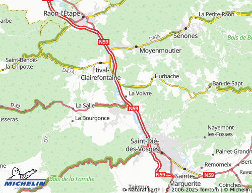 MICHELIN La Voivre map - ViaMichelin