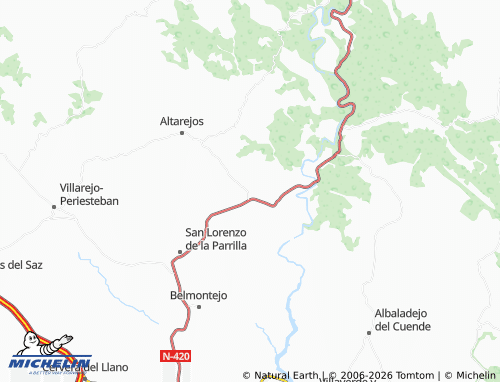 Mapa MICHELIN Mota de Altarejos - ViaMichelin