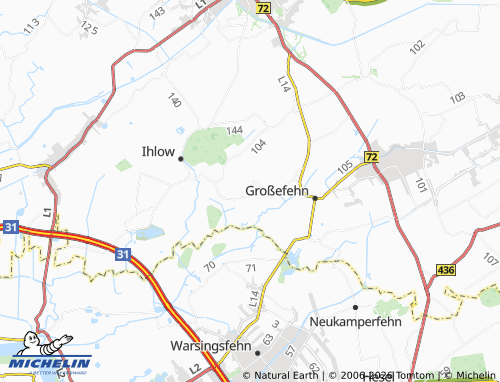 MICHELIN Ihlowerhörn map - ViaMichelin