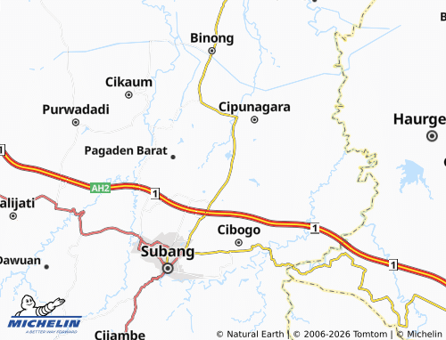MICHELIN Gunungsari map - ViaMichelin
