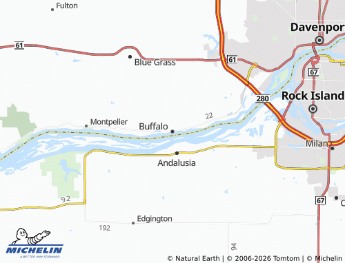 Mappa MICHELIN Buffalo - ViaMichelin