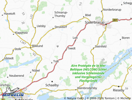 MICHELIN Twedt map - ViaMichelin
