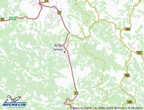 MICHELIN Cerova map - ViaMichelin