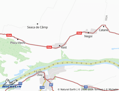Mappa MICHELIN Rast - ViaMichelin