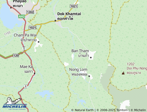 MICHELIN Khue Wiang map - ViaMichelin