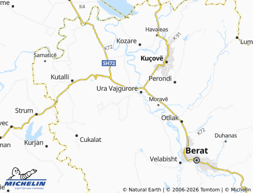 Mappa MICHELIN Guri i Bardhë - ViaMichelin