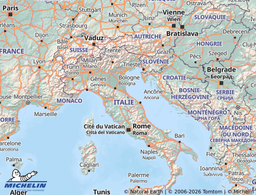 MICHELIN San Marino map - ViaMichelin