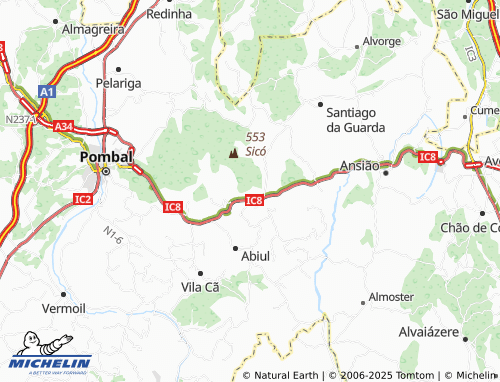MICHELIN Ramalhais de Cima map - ViaMichelin