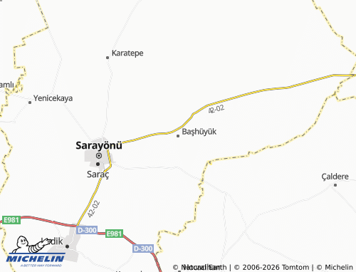 MICHELIN Başhüyük map - ViaMichelin
