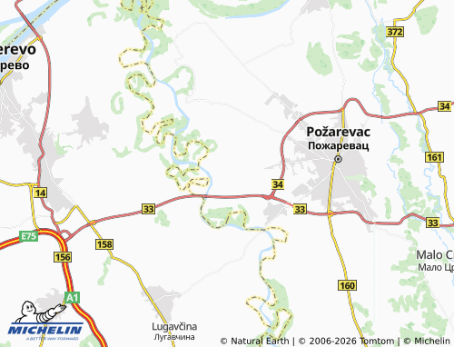 Mapa MICHELIN Dragovac - ViaMichelin