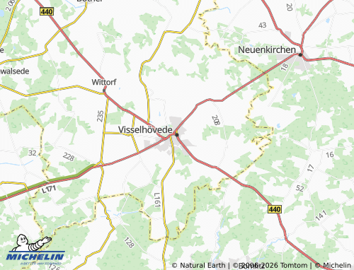 MICHELIN Visselhövede map - ViaMichelin
