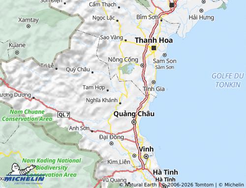 MICHELIN Thái Hòa map - ViaMichelin