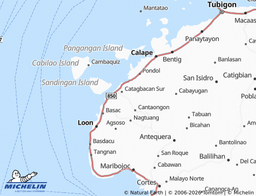 MICHELIN Candaigan map - ViaMichelin
