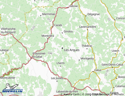 Mappa MICHELIN Les Arques - ViaMichelin