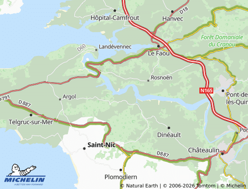 Mappa MICHELIN Trégarvan - ViaMichelin