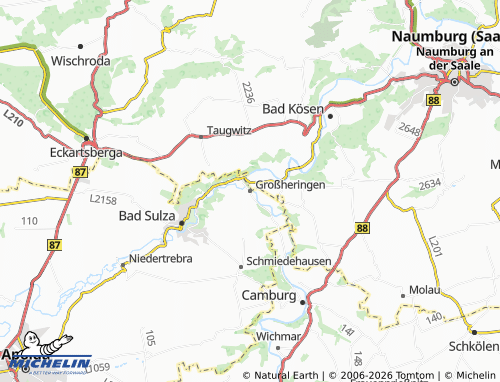 Mappa MICHELIN Großheringen - ViaMichelin