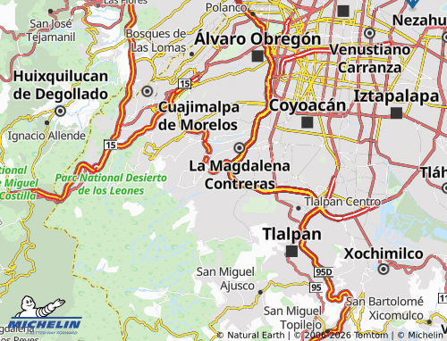 Mapa MICHELIN San Jerónimo Aculco - ViaMichelin