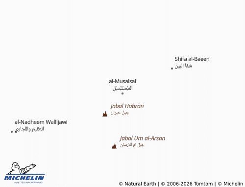 MICHELIN-Landkarte al-Musalsal - ViaMichelin