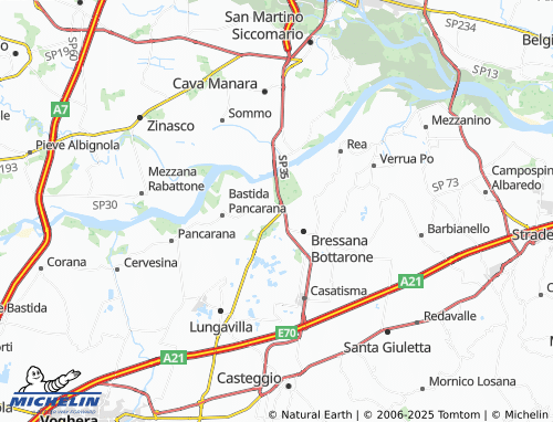 MICHELIN Bottarone map - ViaMichelin