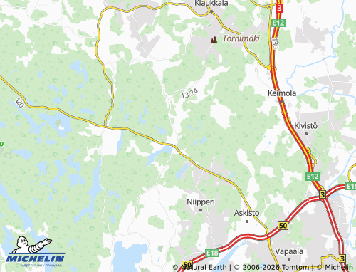 Kaart MICHELIN Lahnus - ViaMichelin