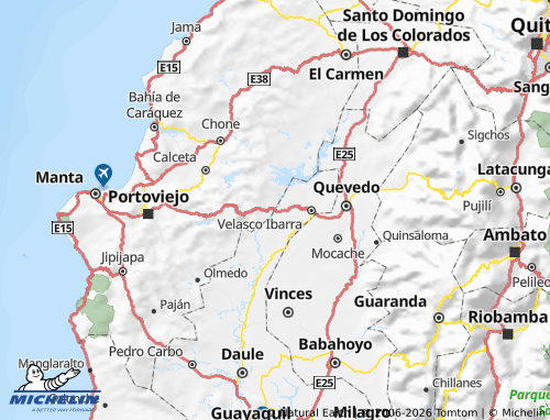 Kaart MICHELIN Pichincha - ViaMichelin