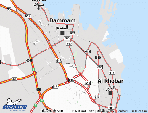 MICHELIN Al Basateen map - ViaMichelin