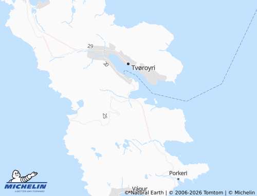 Kaart MICHELIN Ørðavík - ViaMichelin