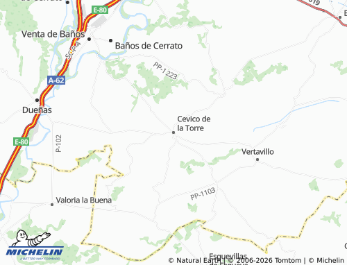 MICHELIN Cevico de la Torre map - ViaMichelin