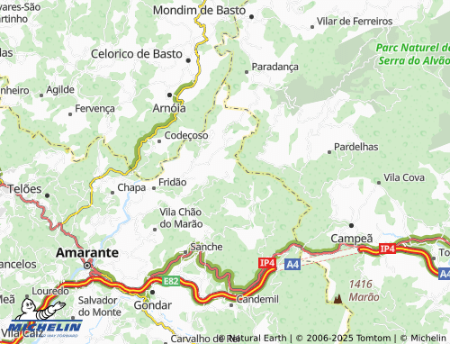 Carte MICHELIN Canadelo - ViaMichelin