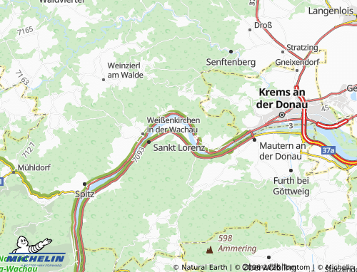 Mapa MICHELIN Rossatz-Arnsdorf - ViaMichelin