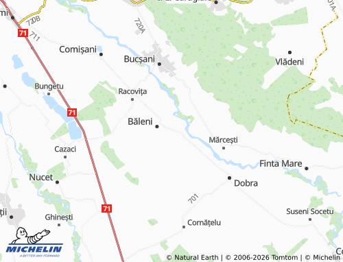 Mappa MICHELIN Băleni-Români - ViaMichelin