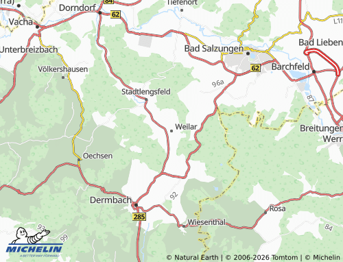Mapa MICHELIN Weilar - ViaMichelin