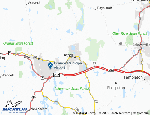 Carte MICHELIN Athol - ViaMichelin