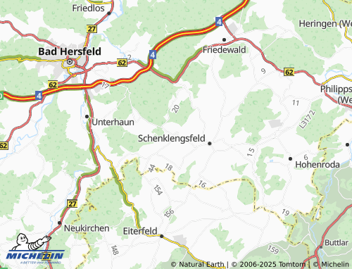 MICHELIN Wüstfeld map - ViaMichelin