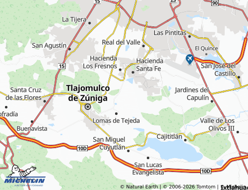 Kaart MICHELIN Valle de Los Encinos - ViaMichelin