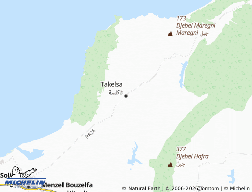 Carte MICHELIN Takelsa - ViaMichelin