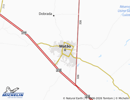 Mapa MICHELIN Matão - ViaMichelin