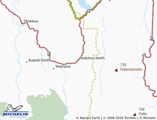 Mapa MICHELIN Nukuhou North - ViaMichelin