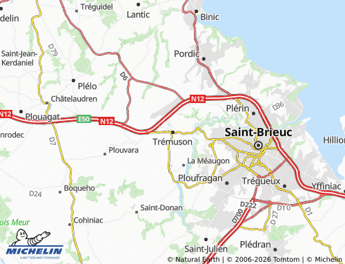 MICHELIN Trémuson map - ViaMichelin