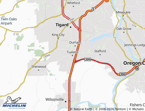 Carte MICHELIN Tualatin - ViaMichelin