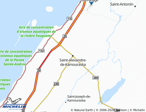 Mappa MICHELIN Saint-Alexandre-de-Kamouraska - ViaMichelin