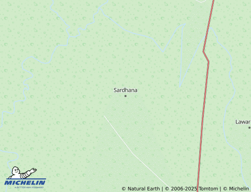 MICHELIN Sardhana map - ViaMichelin