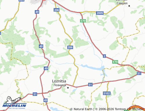 Carte MICHELIN Studenets - ViaMichelin