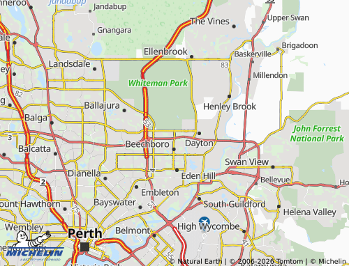 Mapa MICHELIN Bennett Springs - ViaMichelin