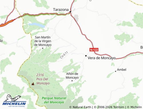 MICHELIN Trasmoz map - ViaMichelin
