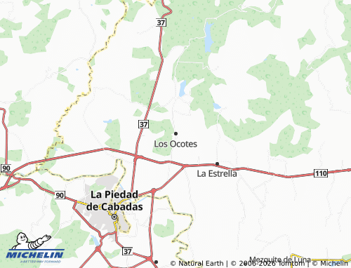 MICHELIN Los Ocotes map - ViaMichelin