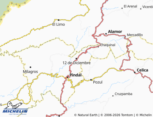 MICHELIN 12 de Diciembre map - ViaMichelin