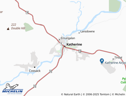 MICHELIN Katherine South map - ViaMichelin