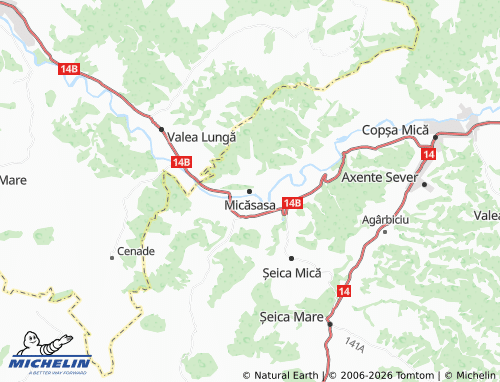 Mapa MICHELIN Micăsasa - ViaMichelin