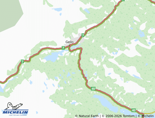 Mapa MICHELIN Slåttestølen - ViaMichelin